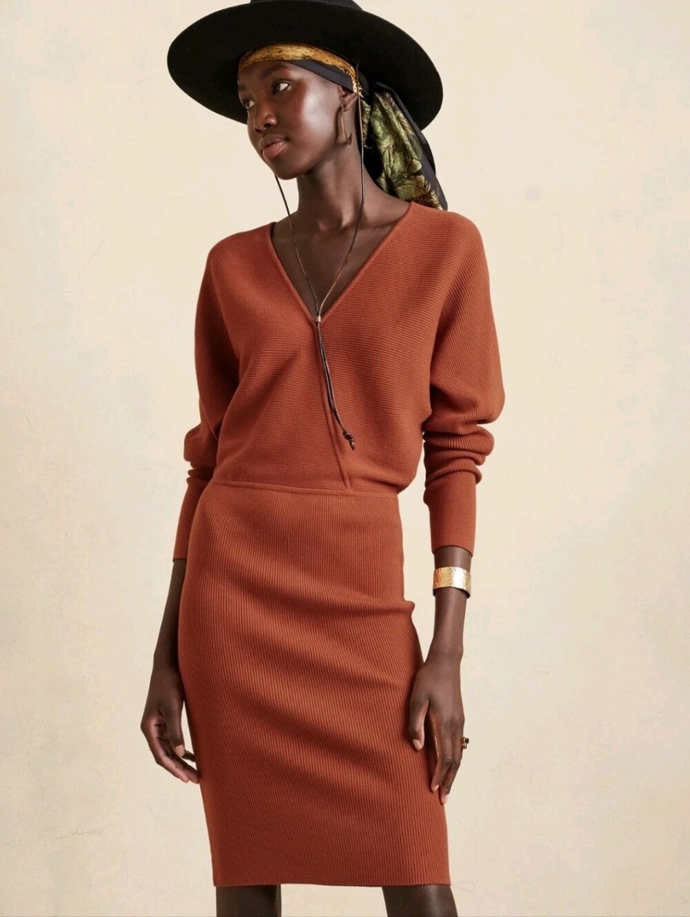 Banana Republic Rina Wrap-front Sweater Dress Size M